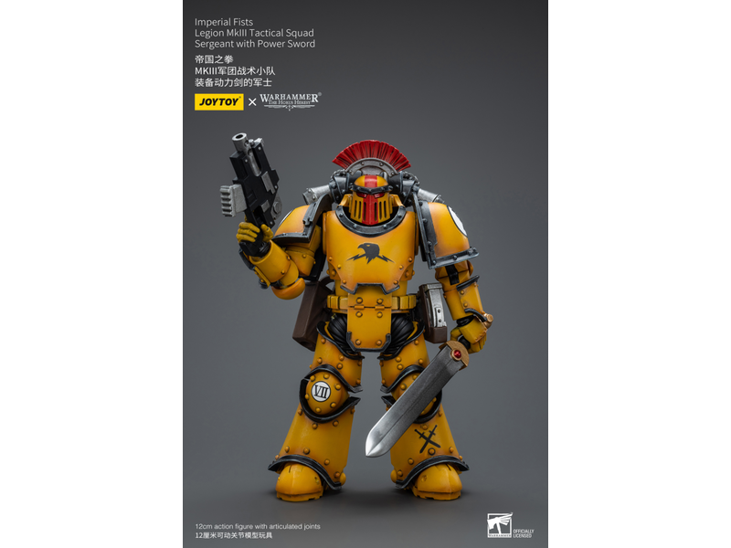 Joy Toy Legion MkIII Tactical Squad Sergeant with Power Sword Imperial Fists Joy Toy