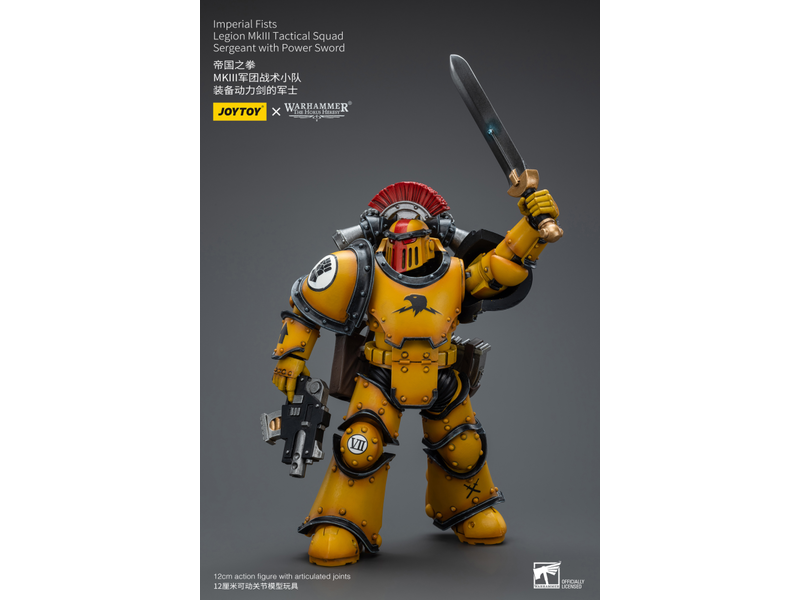 Joy Toy Legion MkIII Tactical Squad Sergeant with Power Sword Imperial Fists Joy Toy