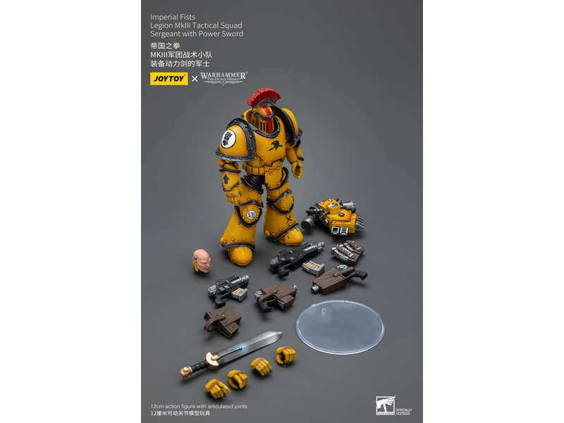 Joy Toy Legion MkIII Tactical Squad Sergeant with Power Sword Imperial Fists Joy Toy