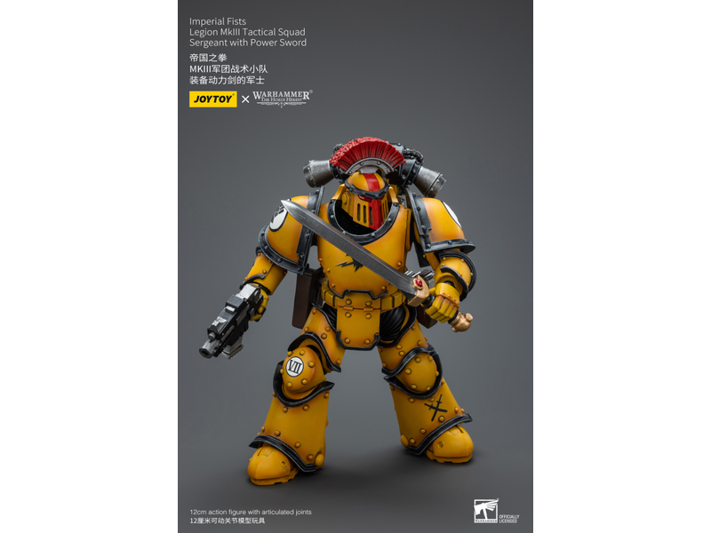 Joy Toy Legion MkIII Tactical Squad Sergeant with Power Sword Imperial Fists Joy Toy