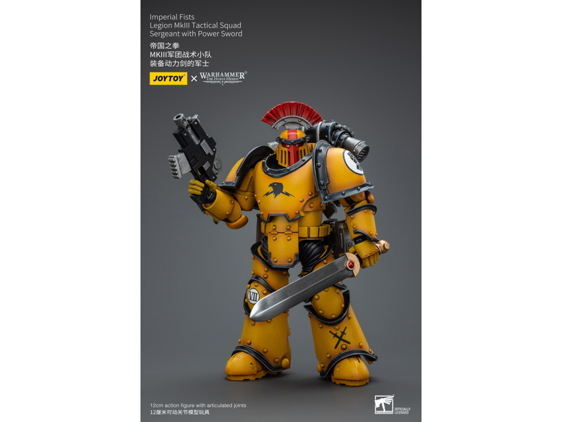 Joy Toy Legion MkIII Tactical Squad Sergeant with Power Sword Imperial Fists Joy Toy