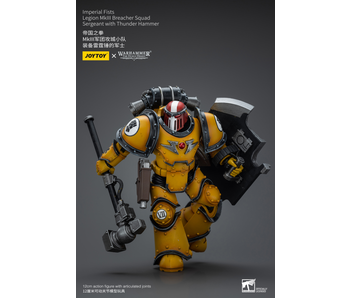 Legion MkIII Breacher Squad Sergeant with Thunder Hammer Imperial Fists Joy Toy