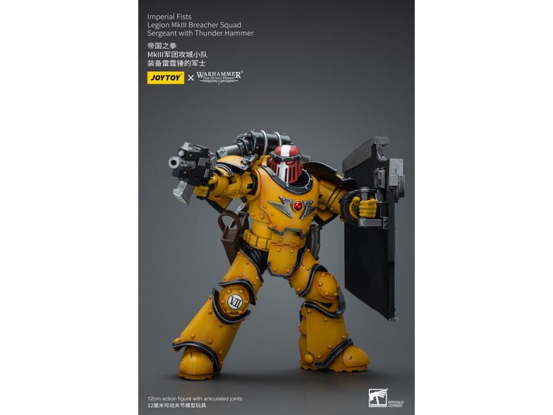 Joy Toy Legion MkIII Breacher Squad Sergeant with Thunder Hammer Imperial Fists Joy Toy