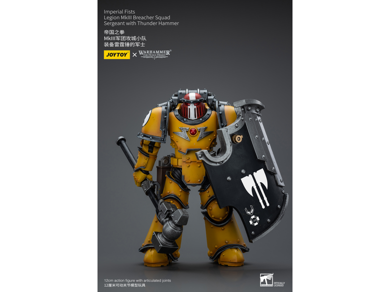 Joy Toy Legion MkIII Breacher Squad Sergeant with Thunder Hammer Imperial Fists Joy Toy