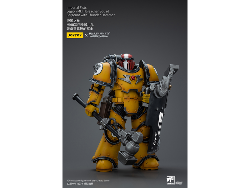 Joy Toy Legion MkIII Breacher Squad Sergeant with Thunder Hammer Imperial Fists Joy Toy