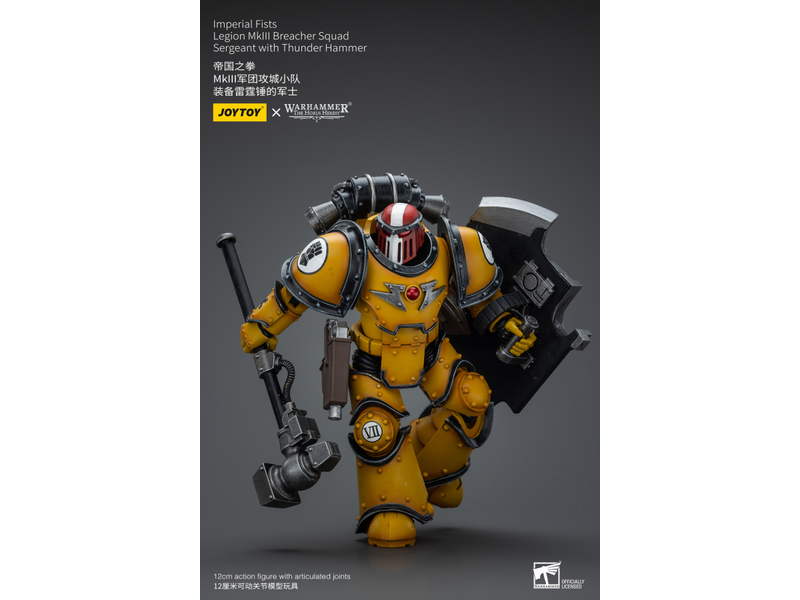 Joy Toy Legion MkIII Breacher Squad Sergeant with Thunder Hammer Imperial Fists Joy Toy