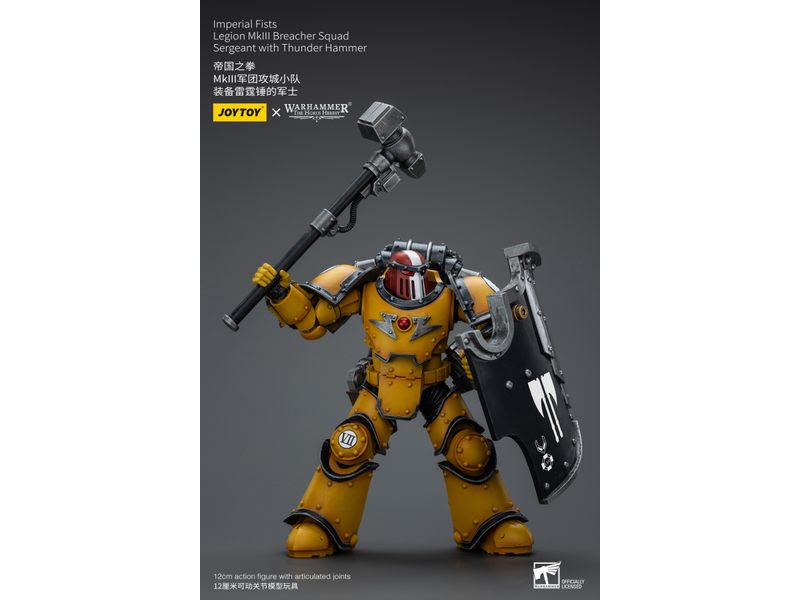 Joy Toy Legion MkIII Breacher Squad Sergeant with Thunder Hammer Imperial Fists Joy Toy