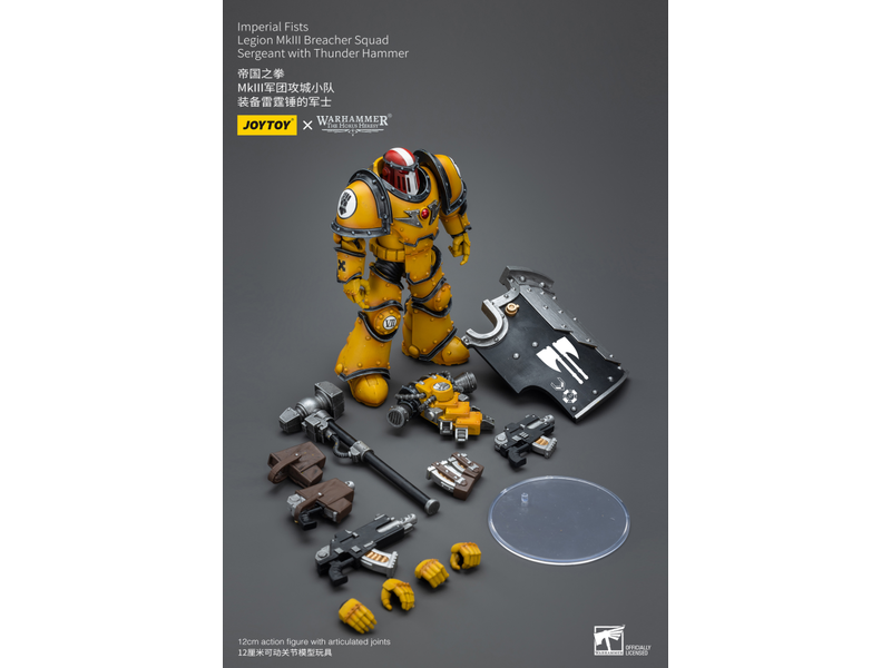 Joy Toy Legion MkIII Breacher Squad Sergeant with Thunder Hammer Imperial Fists Joy Toy