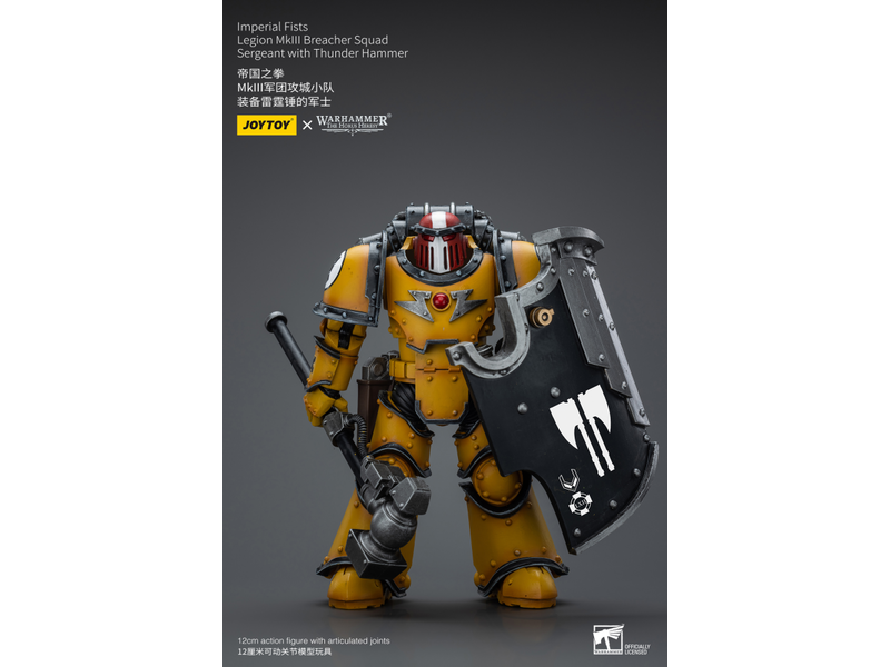 Joy Toy Legion MkIII Breacher Squad Sergeant with Thunder Hammer Imperial Fists Joy Toy