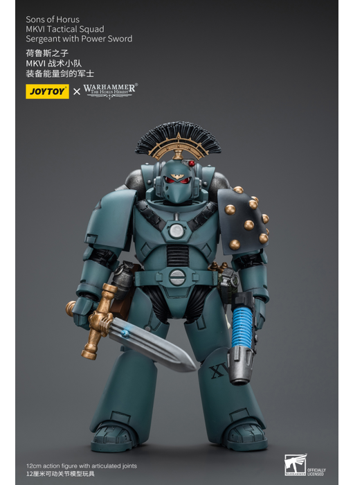 MKVI Tactical Squad Sergeant with Power Sword Sons of Horus Joy Toy