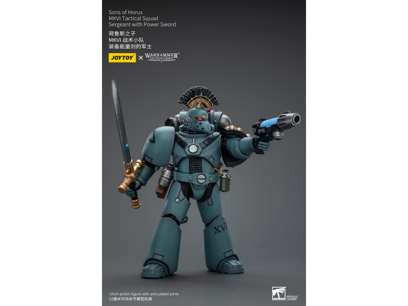 Joy Toy MKVI Tactical Squad Sergeant with Power Sword Sons of Horus Joy Toy