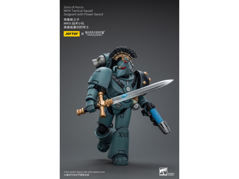 Joy Toy MKVI Tactical Squad Sergeant with Power Sword Sons of Horus Joy Toy