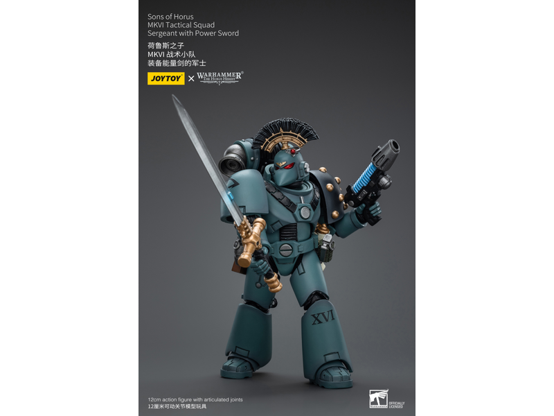 Joy Toy MKVI Tactical Squad Sergeant with Power Sword Sons of Horus Joy Toy