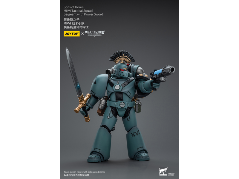 Joy Toy MKVI Tactical Squad Sergeant with Power Sword Sons of Horus Joy Toy