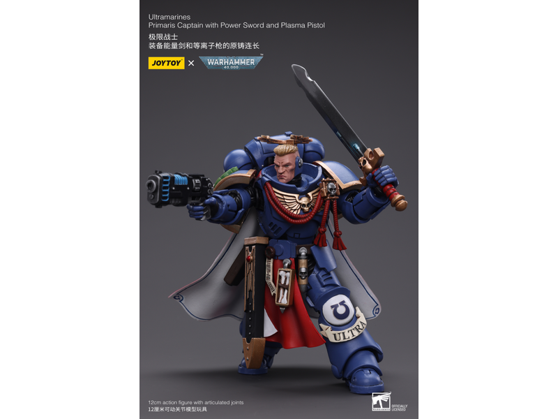 Joy Toy Primaris Captain with Power Sword and Plasma Pistol Ultramarines Joy Toy