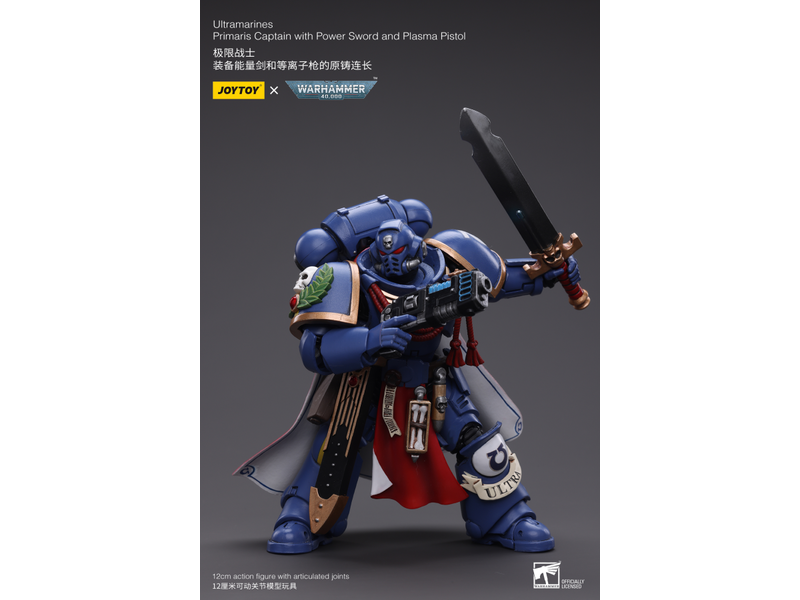 Joy Toy Primaris Captain with Power Sword and Plasma Pistol Ultramarines Joy Toy