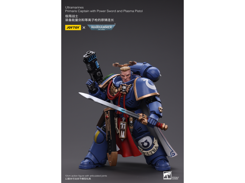 Joy Toy Primaris Captain with Power Sword and Plasma Pistol Ultramarines Joy Toy