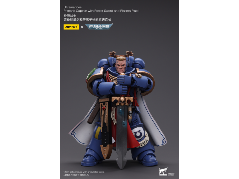 Joy Toy Primaris Captain with Power Sword and Plasma Pistol Ultramarines Joy Toy
