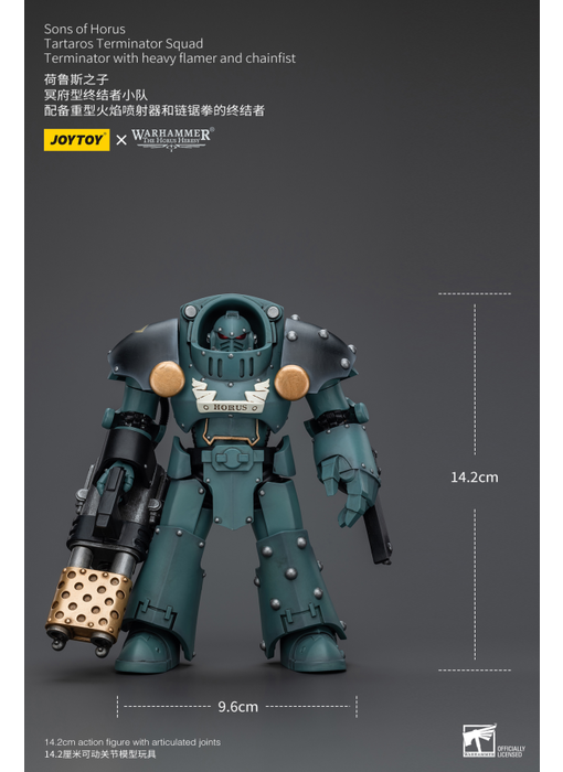 Tartaros Terminator Squad Terminator With Heavy Flamer And Chainfist Joy Toy