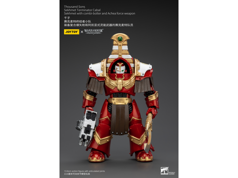 Joy Toy Sekhmet Terminator Cabal Sekhmet With Combi-Bolter And Achea Force Weapon