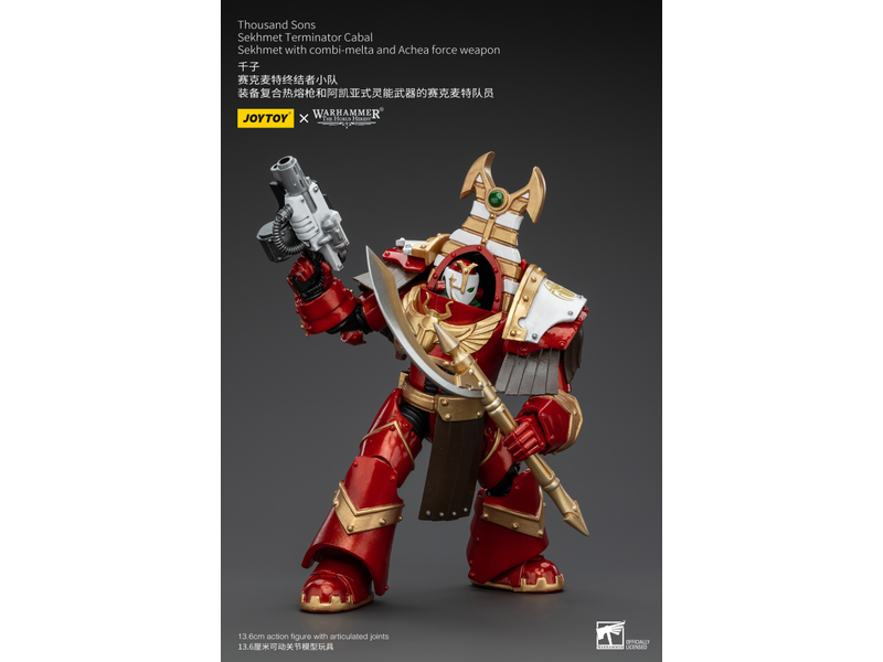 Joy Toy Sekhmet Terminator Cabal Sekhmet With Combi-Melta And Achea Force Weapon Joy Toy