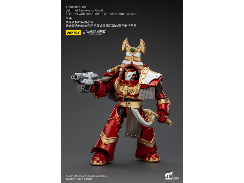 Joy Toy Sekhmet Terminator Cabal Sekhmet With Combi-Melta And Achea Force Weapon Joy Toy