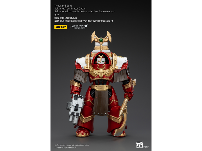 Joy Toy Sekhmet Terminator Cabal Sekhmet With Combi-Melta And Achea Force Weapon Joy Toy