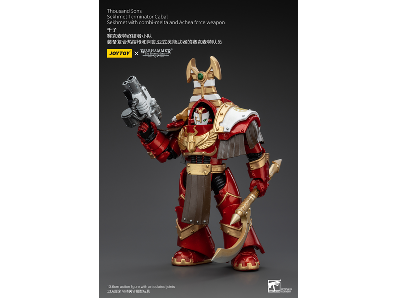 Joy Toy Sekhmet Terminator Cabal Sekhmet With Combi-Melta And Achea Force Weapon Joy Toy