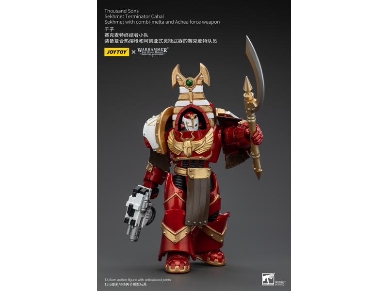 Joy Toy Sekhmet Terminator Cabal Sekhmet With Combi-Melta And Achea Force Weapon Joy Toy