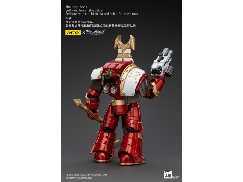 Joy Toy Sekhmet Terminator Cabal Sekhmet With Combi-Melta And Achea Force Weapon Joy Toy