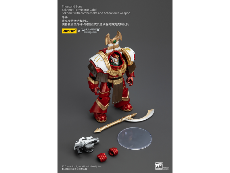 Joy Toy Sekhmet Terminator Cabal Sekhmet With Combi-Melta And Achea Force Weapon Joy Toy