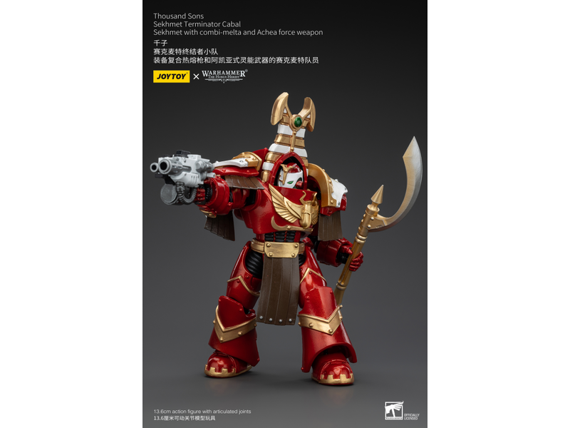 Joy Toy Sekhmet Terminator Cabal Sekhmet With Combi-Melta And Achea Force Weapon Joy Toy