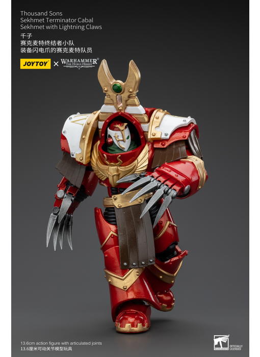 Sekhmet Terminator Cabal Sekhmet With Lightning Claws Thousand Sons Joy Toy