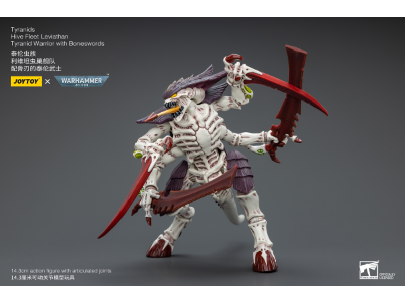 Joy Toy Hive Fleet Leviathan Tyranid Warrior with Boneswords Tyranids Joy Toy