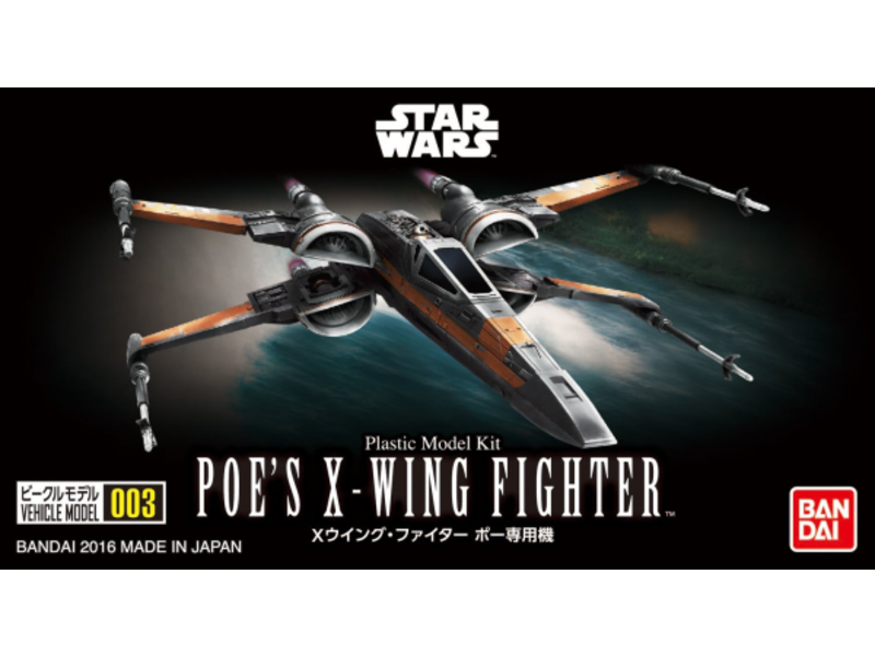 Bandai 003 POE'S X-WING FIGHTER VEHICLE MODEL Bandai