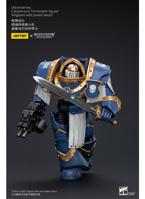 Cataphractii Terminator Squad Sergeant with Power Sword Ultramarines Joy Toy