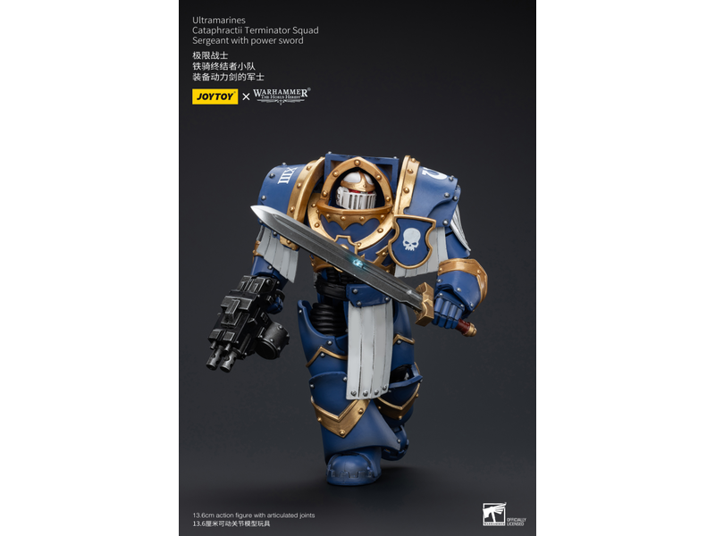Joy Toy Cataphractii Terminator Squad Sergeant with Power Sword Ultramarines Joy Toy