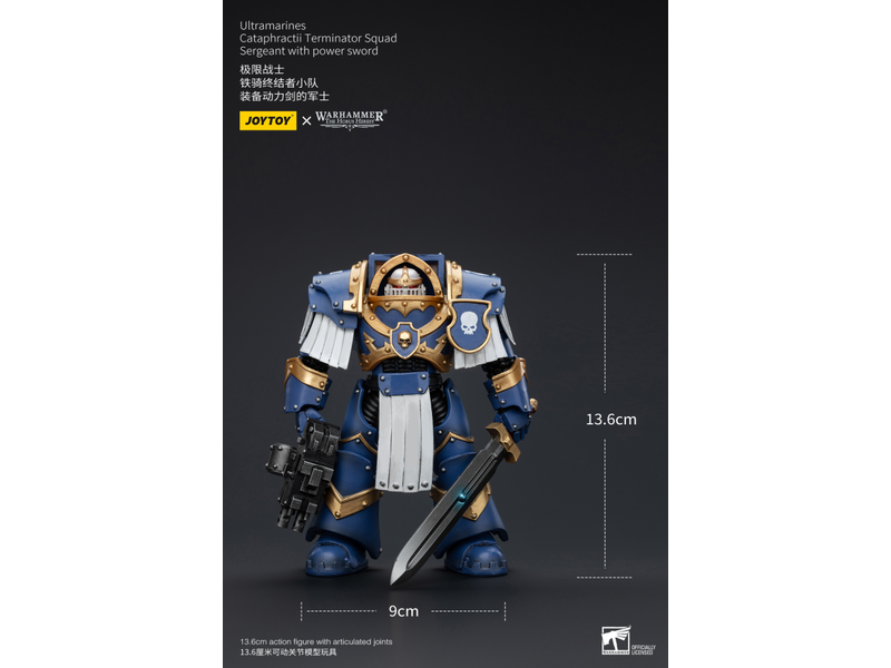 Joy Toy Cataphractii Terminator Squad Sergeant with Power Sword Ultramarines Joy Toy