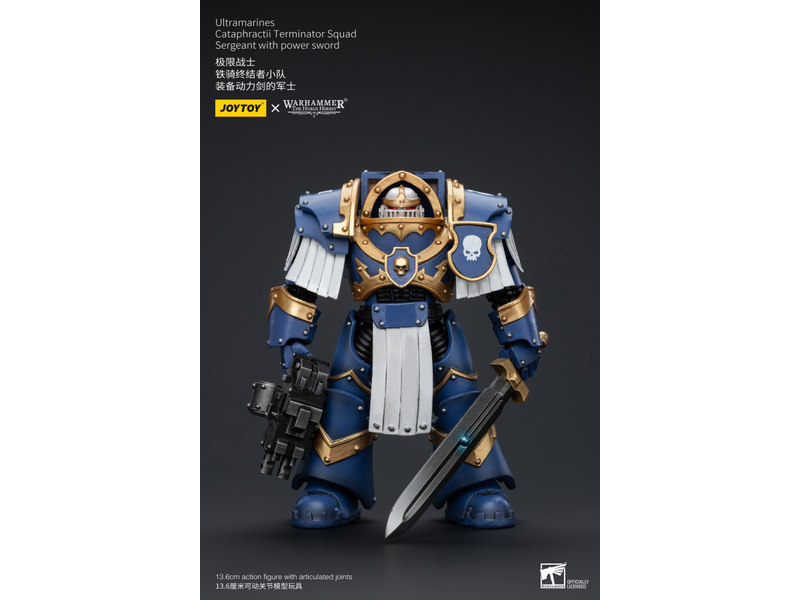 Joy Toy Cataphractii Terminator Squad Sergeant with Power Sword Ultramarines Joy Toy