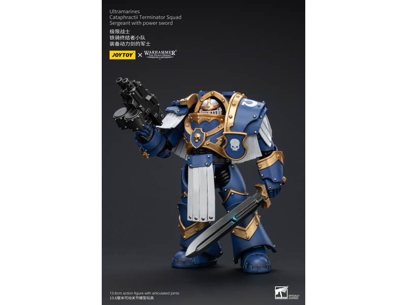 Joy Toy Cataphractii Terminator Squad Sergeant with Power Sword Ultramarines Joy Toy