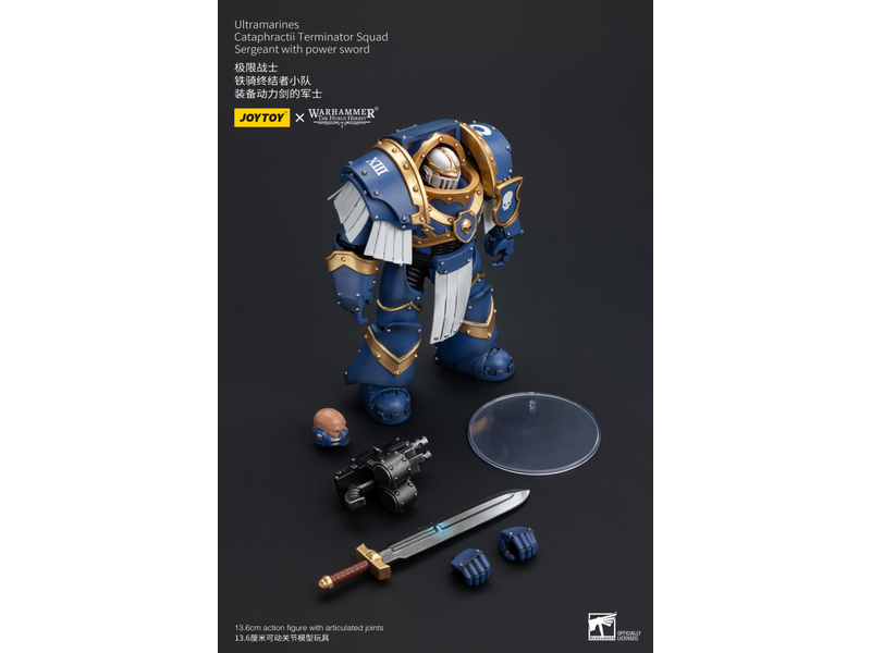 Joy Toy Cataphractii Terminator Squad Sergeant with Power Sword Ultramarines Joy Toy