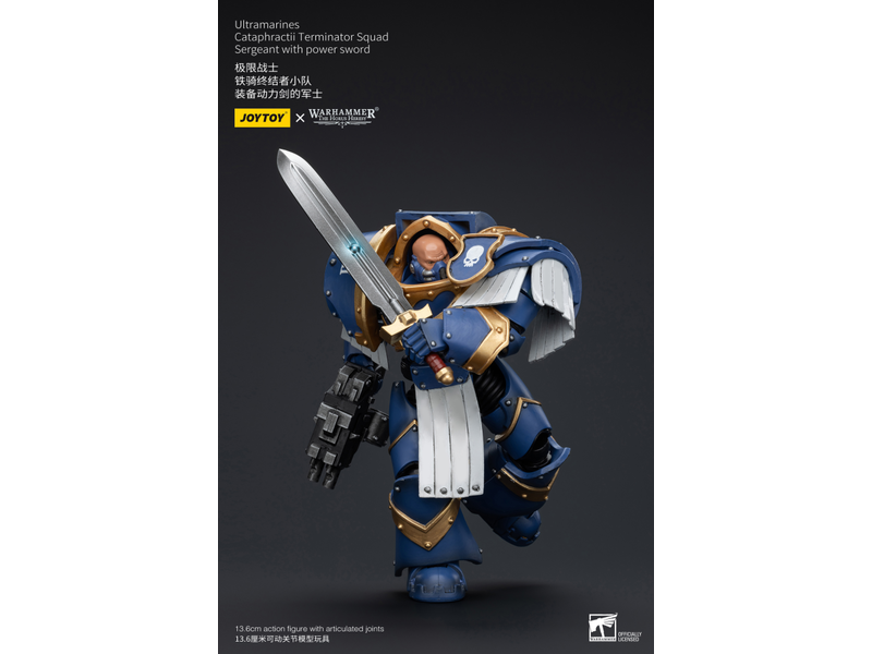 Joy Toy Cataphractii Terminator Squad Sergeant with Power Sword Ultramarines Joy Toy