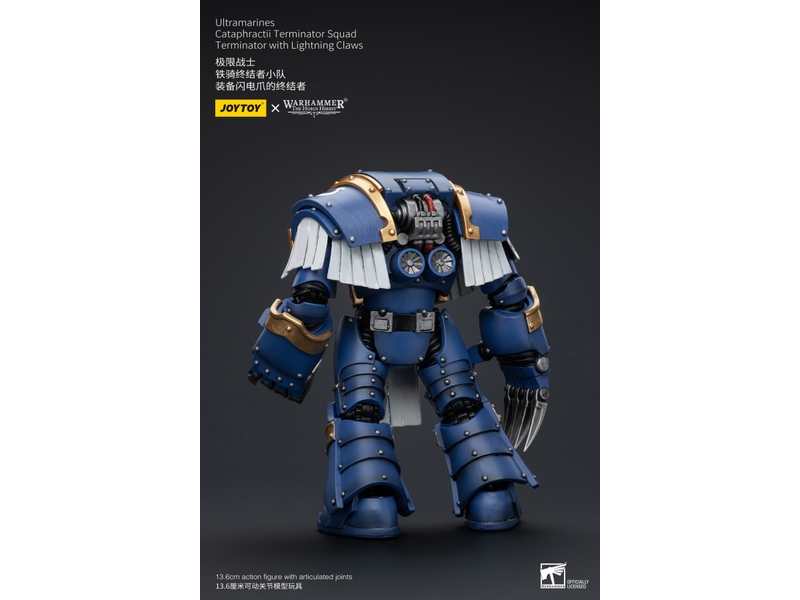 Joy Toy Cataphractii Terminator Squad Terminator with Lightning Claws Ultramarines