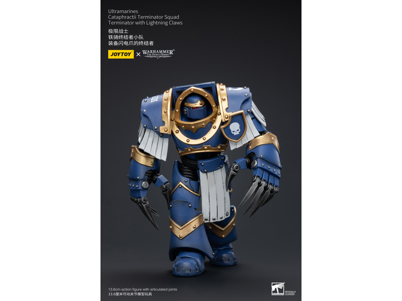 Joy Toy Cataphractii Terminator Squad Terminator with Lightning Claws Ultramarines