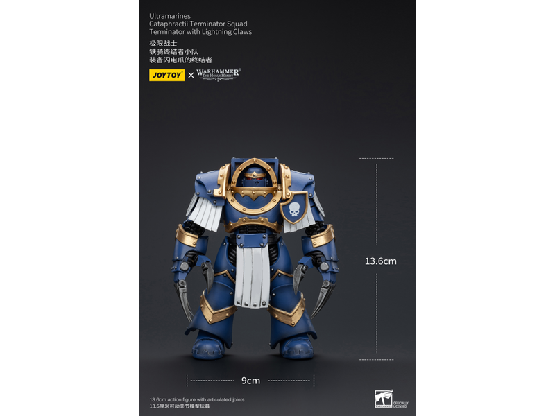 Joy Toy Cataphractii Terminator Squad Terminator with Lightning Claws Ultramarines