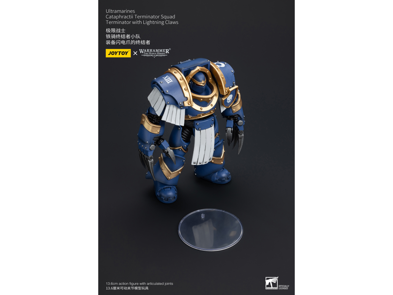 Joy Toy Cataphractii Terminator Squad Terminator with Lightning Claws Ultramarines