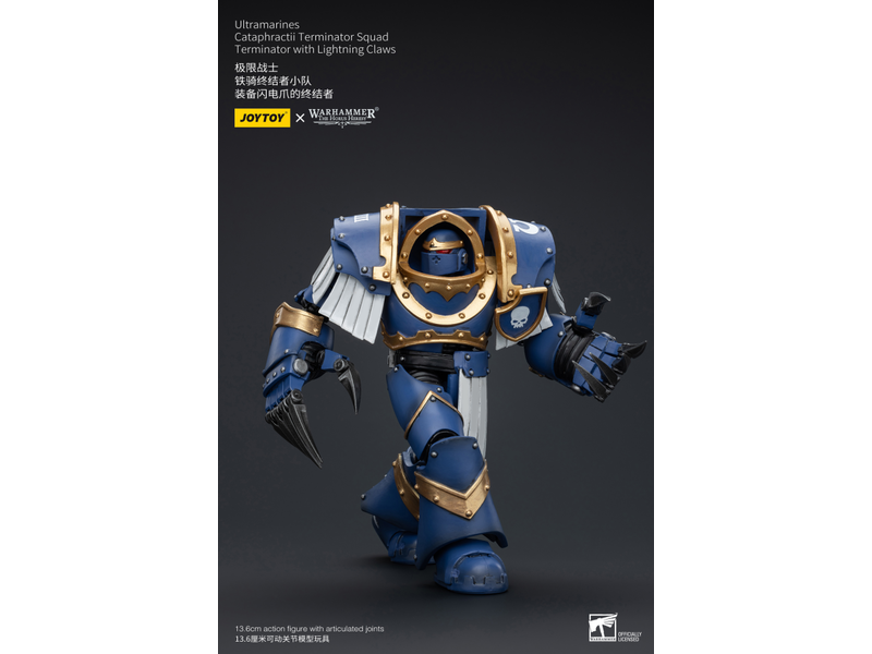 Joy Toy Cataphractii Terminator Squad Terminator with Lightning Claws Ultramarines