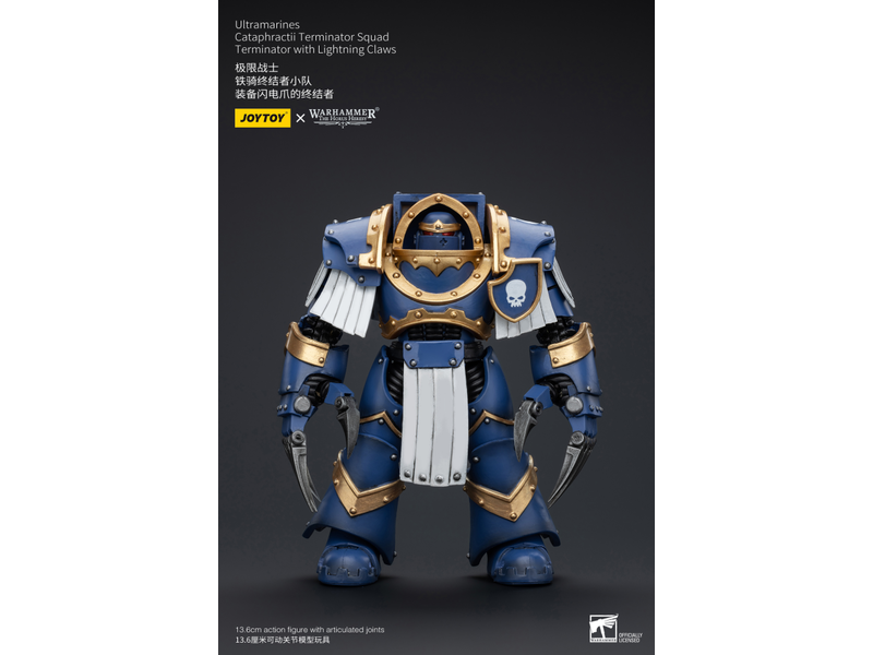 Joy Toy Cataphractii Terminator Squad Terminator with Lightning Claws Ultramarines
