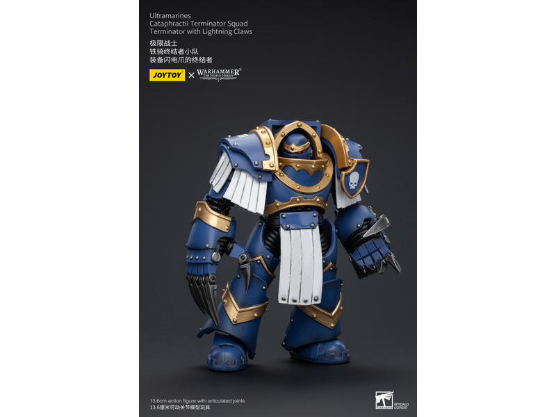 Joy Toy Cataphractii Terminator Squad Terminator with Lightning Claws Ultramarines