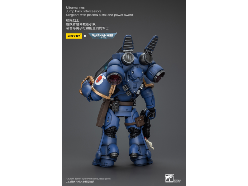 Joy Toy Jump Pack Intercessors Sergeant With Plasma Pistol And Power Sword Ultramarines